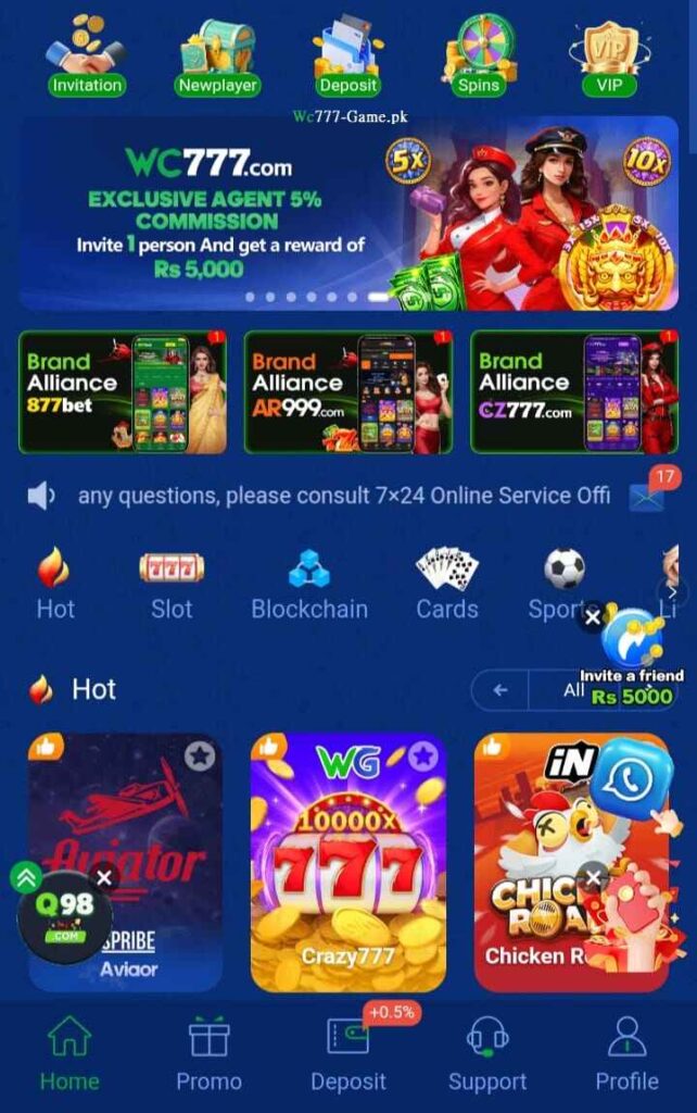 WC777 Game APK Official